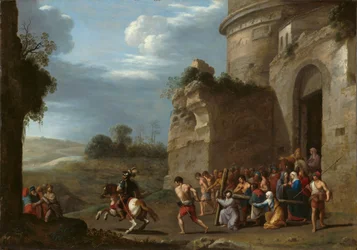 Keresztet vivő Krisztus, 1620-as évek eleje (olaj, réz)
