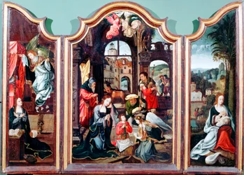 „A pásztorok imádása”, triptichon, 15. század vége – 16. század eleje