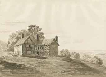 Patshull Park – Lodge: szépia mosás rajza, 1820. aug
