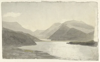 Napfény egy tó felett Snowdon közelében, Llanberis, Észak-Wales Napfény egy tavon Snowdonban, Llanberisben, Észak-Walesben