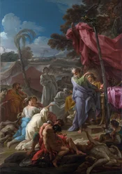 Corrado Giaquinto (1703-1766) ""The Brazen Serpent"" festménye, 1744 London National Gallery