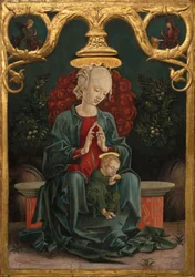 Madonna és gyermek a kertben c. 14601470.