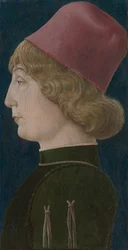Fiatal férfi portréja, 1470-es évek.
