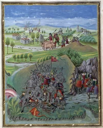 A Nap hatása: Háború. Cristoforo de Predis (v. 1440-v. 1486) által készített miniatúra - a "De Sphaera" d