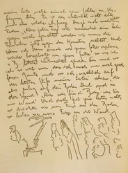 Franz Kafka kézirata, 1910 körül (tinta, papír)