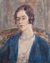 Melankolikus nő kékben, 1935 körüli (olaj, vászon)