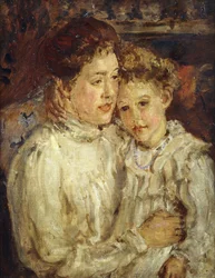 Anya és gyermeke, 1900 körüli (olaj, vászon)