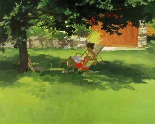 Olvasó (akril vászonra)