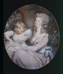 Margaret „Peggy” Arnold és lánya, Sophia, 1787 körül