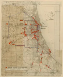 Chicago, Chicago, Illinois terve, vasúti áramkörök diagramja