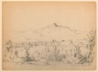 Rajz, Chocorua tó és hegy, New Hampshire, 1854. szeptember 28.