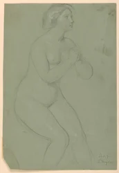Rajz, Tanulmány "A Magdalenához", F, 1852