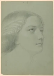 Rajz, Tanulmány "A Magdalenához", F, 1852