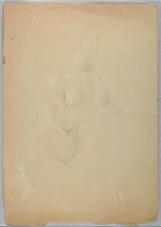 Rajz, Tanulmány "A Magdalenához", F, 1852