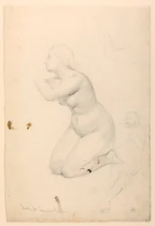 Rajz, Tanulmány a "Betegek áldozásához", 1844-45