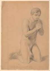 Rajz, Tanulmány a "Betegek áldozásához", 1844