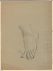 Rajz, tanulmány a "Christiana" másolatához, 1850. március