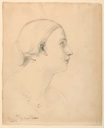 Rajz, tanulmány a "Szent leckéhez", 1843