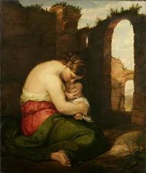 Anya és gyermeke, 1849