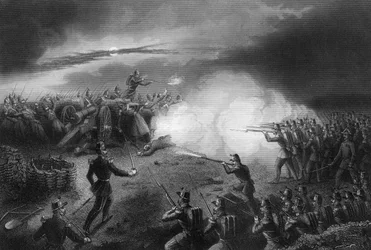 Az oroszok támadása és visszaverése Szevasztopol előtt, krími háború, 1857