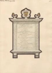 Emlékmű Jacob Augustus Blondelnek a Stepney-templomból