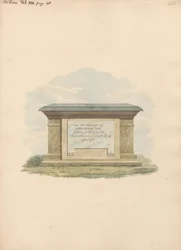 John Evans sírja a Feltham-templomból