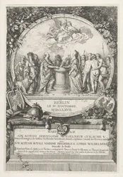 V. Vilmos és Porosz Vilmos házasságának allegóriája, 1767 Mariage de Son Altesse Serenissime Monseigneur Guilaume V. Prince d