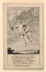 Újévi kívánság Németországnak, Illusztráció a "Königl: Grosbrit [anian] genealogical calendar for the 1780 Year Lauenberg by J.G. Berenberg" című könyvhöz.