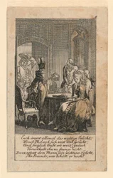 Pompositás, Illusztráció a "Königl: Grosbrit [anian] genealogical calendar for the 1780 Year Lauenberg by J.G. Berenberg" számára