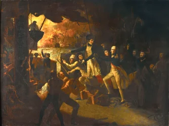 Nelson a fedélzetre lép a nílusi csatában