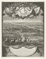 Maastricht elfoglalása a franciák által 1673. június 30-án Mastrich (cím az objektumon) Grandes Conquêtes du Roi (sorozat címe)