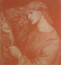 Lady Lilith (piros kréta papíron)