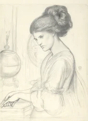 Tanulmány a „Kézmosás”-hoz, 1865