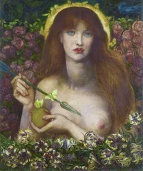 Venus Verticordia (Vénusz, a szívek megváltoztatója) – Dante Gabriel Rossetti (1828-1882) munkája