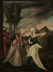 A látogatás, 1530-1550 körüli (olaj, fa)