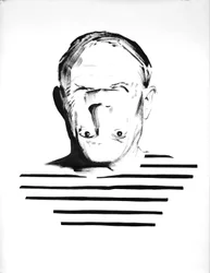 Being Pablo Picasso, 2012 (tinta, papír)