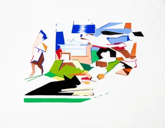 Kennedys (Tájkép), 2019 (gúzs, papír)