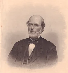 George T Cobb (1813-1870) amerikai politikus portréja, FE Jones metszete, az Egyesült Államokbeli Ladies