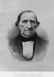 Giovanni Santini (1787-1877) olasz csillagász, matematikus és tudós portréja