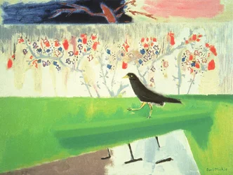 Mynah and Roses (olaj, vászon)