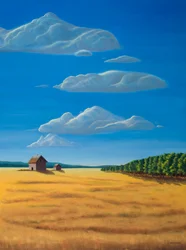 Out Standing in Thier Field, 2009 (olaj, vászon)
