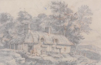 Házikó Herefordshire-ben, 1820 körül (grafit papíron)