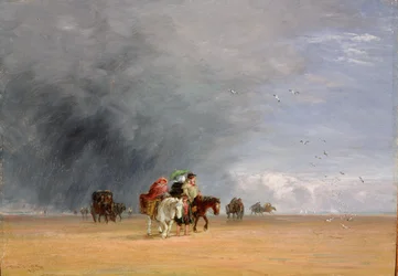 Átkelés a homokon, 1848