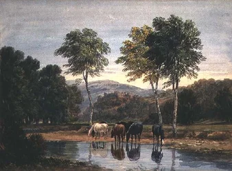 Goodrich kastély (akvarell papíron)