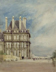 Pavillon de Flore, Tuileries, Párizs (akvarell és gouache papíron)