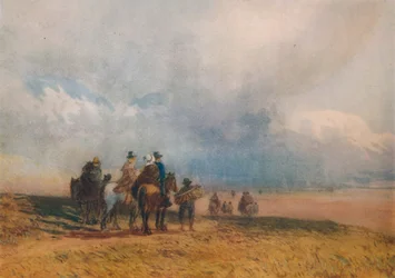 Crossing the Sands, Ulverston, c1834