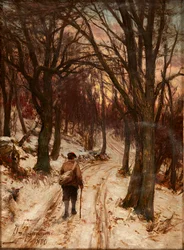 Winter, Glen Lyon (olaj, vászon)