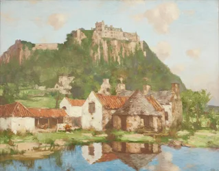 A Stirling-kastély sáncai alatt (olaj, vászon)