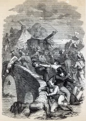 Választási zavargás Hawickban, 1837, illusztráció az 1895-ben megjelent „Cassell Illustrated History of England” c.