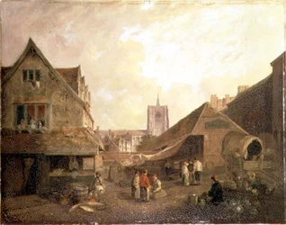Old Fishmarket, Norwich (olaj, vászon)